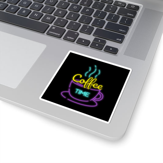 Coffee Time Neon Sticker