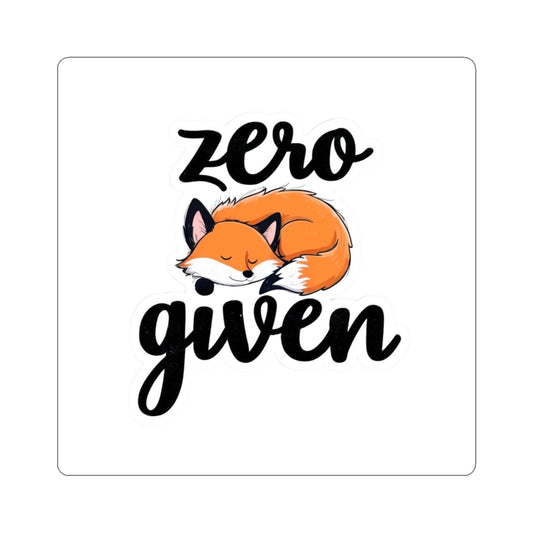 Funny Zero Fox Given Sticker